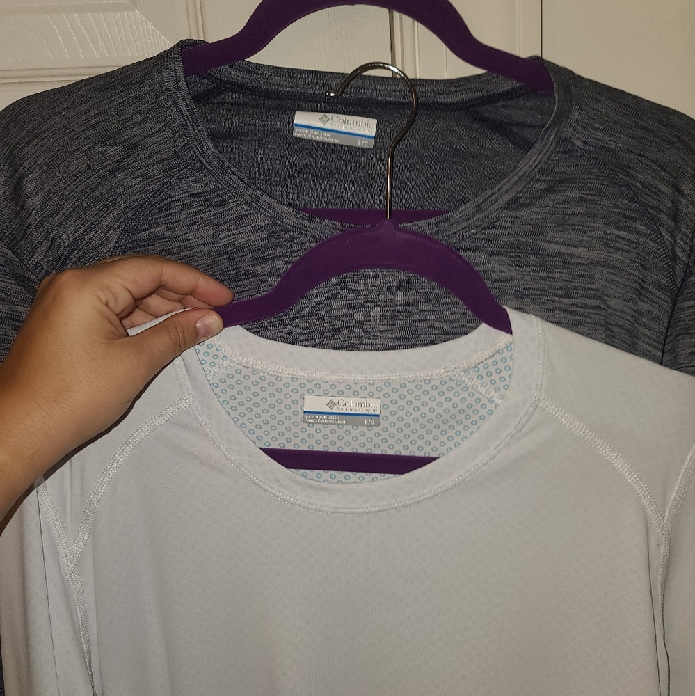 2 for 1 Columbia Omni Freeze long sleeve t-shirts